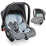 LIONELO Noa Plus Auto Kindersitz, Babyschale ab Geburt bis 13 kg, Fußabdeckung,...