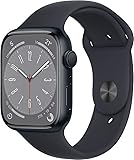 Apple Watch Series 8 (GPS, 41mm) Smartwatch - Aluminiumgehäuse Mitternacht,...