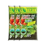 Profigreen Tomatenerde torffrei mit nachhaltigem Langzeitdünger - Gartenerde mit Natur...