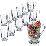 KADAX Kaffeegläser Set, 300ml, Teegläser aus Glas, Glühweingläser, Trinkgläser für...