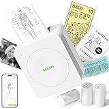 Nelko Mini Drucker PM230 Aufkleber Drucker Fotodrucker mit 3 Rollen Etiketten für...