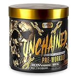 UNCHAINED® - Pre Workout Booster mit Ecdysterone | 20 Servings (400g) mit Koffein |...