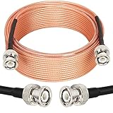 XRDS -RF BNC Kabel 50FT, 50 Ohm BNC Kabel BNC Stecker auf BNC Stecker Kabel BNC RG316...