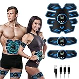 Queath EMS Bauchmuskeltrainer,EMS Trainingsgerät Muskelstimulation,USB Wiederaufladbar...