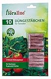 floraline® | 10x Tomaten - Düngestäbchen | Tomatendünger für bis zu 3 Monate hohe...