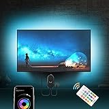 Mexllex Led TV Hintergrundbeleuchtung für tv 55 bis 75 zoll,Smart Led Backlight App...