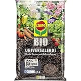 COMPO BIO Universal-Erde für Zimmerpflanzen, Ideal auch als Gemüseerde, für Obst und...