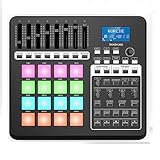 LBMED 16 RGB-Beat-Pads,USB-MIDI-Controller Mit 21Zuweisungstasten,5Bearbeitungstasten Und...