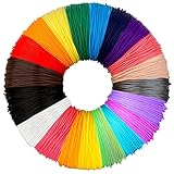 3D Stift Filament PLA, 20 Farben, je 10M – 3D Pen PLA Filament 1,75mm, Farben Set für...