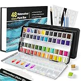 Artkaler Aquarellfarben Set, Wasserfarben + 3Hookline Stifte + 2Wassertankpinsel + 1Pinsel...