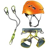 Generisch Edelrid Klettersteigset Cable Comfort + Gurt Jay wasabi + Helm Zodiac sahara...