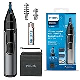 Philips Nose trimmer Series 3000 Nasenhaar-, Ohrenhaar- und Augenbrauentrimmer mit...