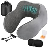 Amazon Brand -Eono Nackenkissen, Nackenhörnchen Memory Foam, Ergonomisch Gestaltetes...