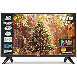 TuTu Fernseher 24 Zoll (60 cm) HD LED TV mit Triple Tuner (DVB-T/T2-C-S/S2), USB Media...