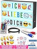 Light Box Kinder mit Farbwechsel - Lightbox mit Buchstaben Leuchtkasten mit Buchstaben Set...