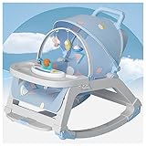 Baby Bouncer mit Rädern, für Baby 0-36 Monate,0 bis 30 kg,Abnehmbar Neugeborene Liege 3...