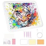 Vicloon A4 Leuchttisch,Led Licht Pad A4,3 Farben,Helligkeit dimmbar,Kabellos...