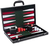 Smart Tactics Hochwertiges Backgammon-Set – großes Backgammon-Brettspiel (43 cm),...