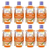 8er Pack Dresdner Essenz Duschgel Happy 8 x 250 ml mit Nachfüllpack zum selbst Anmischen