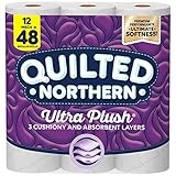 Quilted Northern Ultra Plush® Toilettenpapier, 12 Mega-Rollen = 48 normale Rollen,...