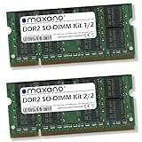 Maxano 8GB Kit 2X 4GB RAM kompatibel mit Acer TravelMate 5335 (DDR2) (PC2-6400 SO-DIMM...