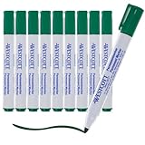Westcott Permanent Marker 10 Stück Grün | 10er Vorteilspack wasserfeste Marker Stifte |...