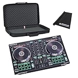 Roland DJ-202 2-Kanal 4-Deck USB-DJ-Controller + Gator Tasche + keepdrum Mikrofasertuch