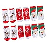 SOIMISS 1 Set 3 Paar Socken Gepolsterte Socken Weihnachtssocken Weihnachtssocken Für...