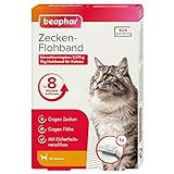 Zecken-Flohband Katze | Wirkt 8 Monate gegen Zecken & Flöhe | Mit SOS-Suchservice &...