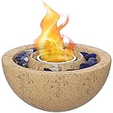 HOMCOM Ethanol Kamin, 1000BTU Bio-Ethanol Kamin, Tischkamin, 0,4L Tischfeuer mit...