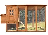 Pets Imperial® Arlington Flachdach-Hühnerstall mit Außenauslauf 2,5 m - Hühnerhaus -...