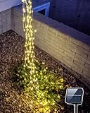 Joycome Solar Lichterkette Außen 1M 100 LED Lichterbündel Solarbetriebene, 8 Lichtmodi...