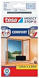 tesa Insect Stop COMFORT Fliegengitter für bodentiefe Fenster - Insektenschutz...