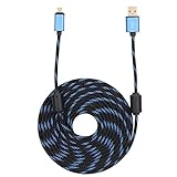 Yunseity 3M USB Ladekabel für PS4, Xbox One Controller, Vergoldetes Micro USB 2.0...