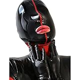 Latexmaske SM Erstickungsmaske Sexmaske Gummimaske Für Männer Und Frauen Bdsm Maske...