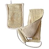 Sisal Set in Bio-Qualität. Massagegurt & Peelinghandschuh. Für Nassmassagen &...