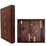 Helena Wood Art, Handgefertigtes Hochwertiges Backgammon Spiel aus Holz, Tavla, 100% Holz,...