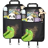 Ezilif Rückenlehnenschutz Auto Kinder, Autositz Organizer Wasserdicht 900D-Polyeste, Auto...