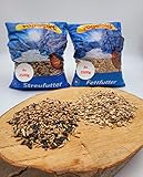 Kombiangebot 10kg Fettfutter & 10kg Streufutter Vogelfutter Wildvogelfutter