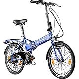 ZÜNDAPP Z101 20 Zoll E Bike Faltrad Damen Herren Elektrofahrrad klappbar Fahrrad Elektro...