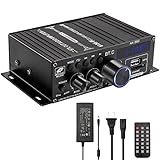 Bluetooth Verstärker HiFi Stereo Amplifier - 2 Kanal Mini Audio Verstärker 400WX2 Class...