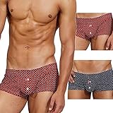 BEEMEN Low Rise Herren Non-Stretch Unterwäsche Männer Boxershorts Mini Trunks...