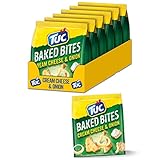 TUC Baked Bites Cream Cheese & Onion 6 x 110g, Fein gesalzene Mini Cracker mit...