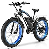 HFRYPShop E Bike Herren 26 Zoll E-Mountainbike, mit 4,0'' Fetter Reifen, 48V 17.5Ah...