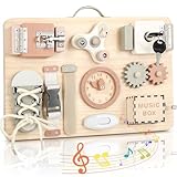 Joyreal Motorikbrett ab 1 2 3 Jahr - Montessori Busy Board Activity Board Motorikboard...