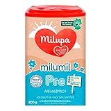 Milupa Milumil Pre Babynahrung, Anfangsmilch von Geburt an, Baby-Milchpulver, (1 x 800 g)...