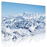 Schreibtischunterlage – Gebirgspanorama im Winter – 60 x 40 cm – aus hochwertigem...