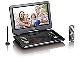 Lenco Tragbarer DVD-Player DVP - DVB-T2 Empfänger - 12 Zoll DVD-Player mit Fernseher -...