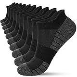 HIYATO 10 Paar Sneaker Socken Herren Damen, Atmungsaktive Sportsocken, Baumwolle...