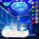 SENCU Projektor Licht Ocean, Lampe Galaxie LED Decke Nachtlicht Stern Projektion als...